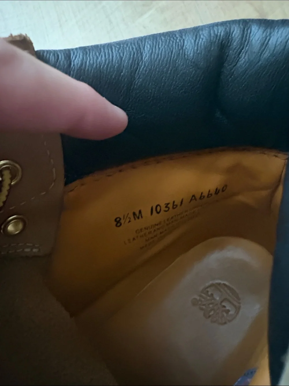 Timberland Wheat Boots with Black Collar and Yellow Laces